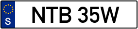 Trailer License Plate